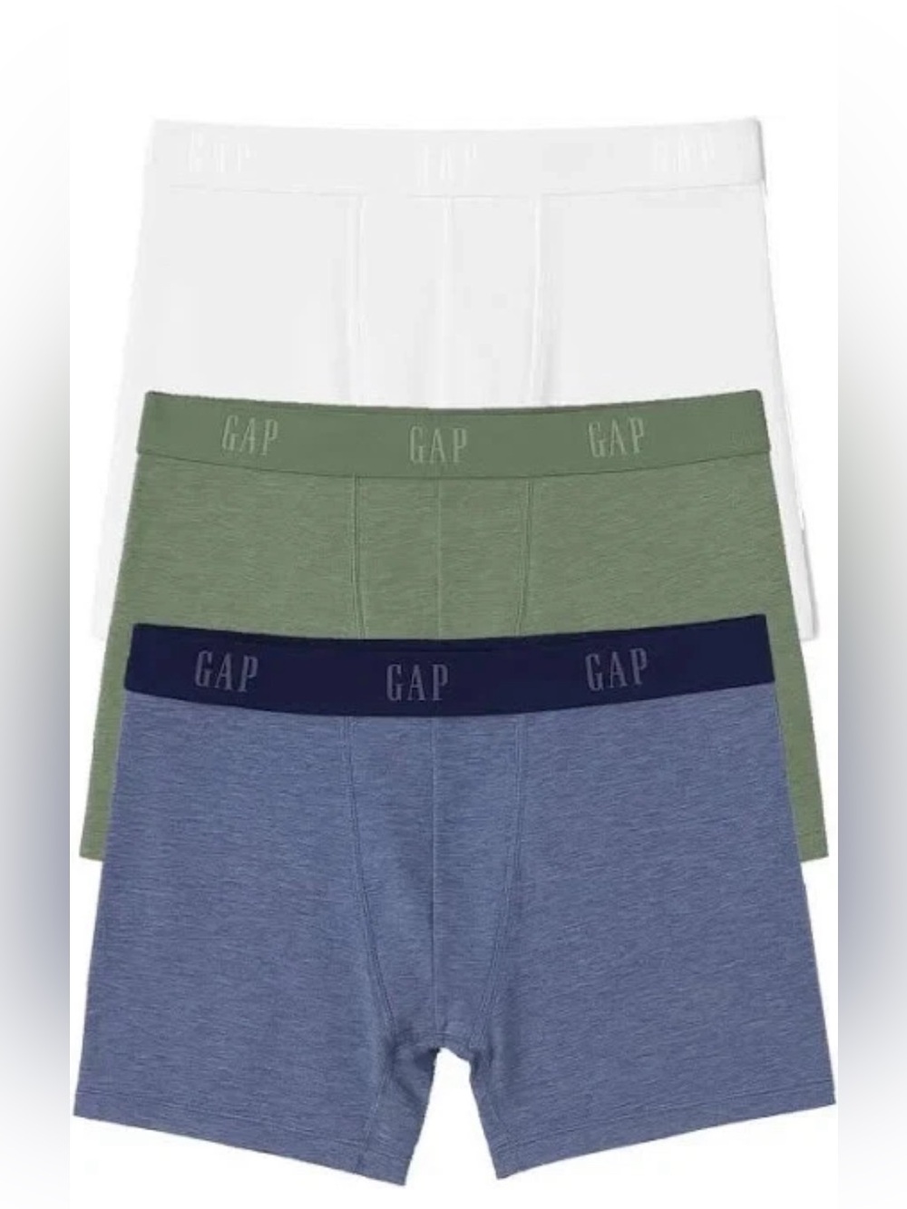 GAP Men’s Boxer Briefs 3-Pack 5" Breathe Contour Pouch Soft Stretch Size M